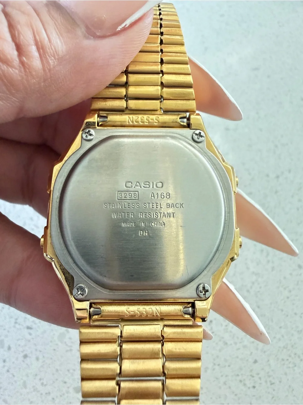 Casio Gold Digital Illuminator Stainless Steel Bracelet Watch